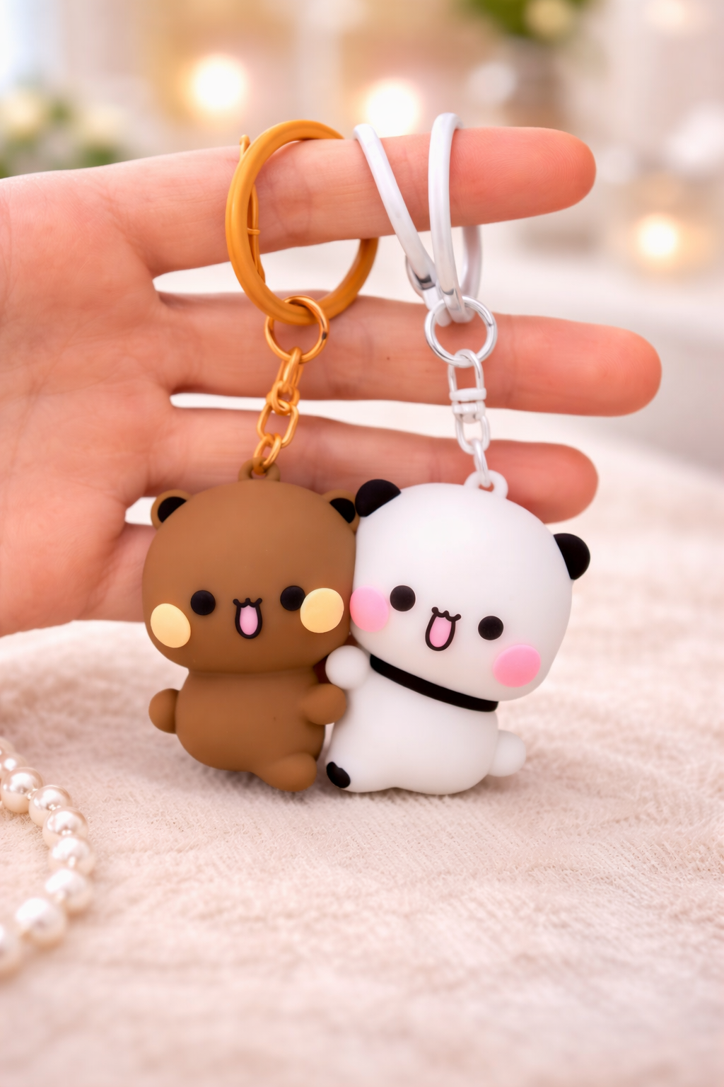 Bubu & Dudu Cute Couple Keychain