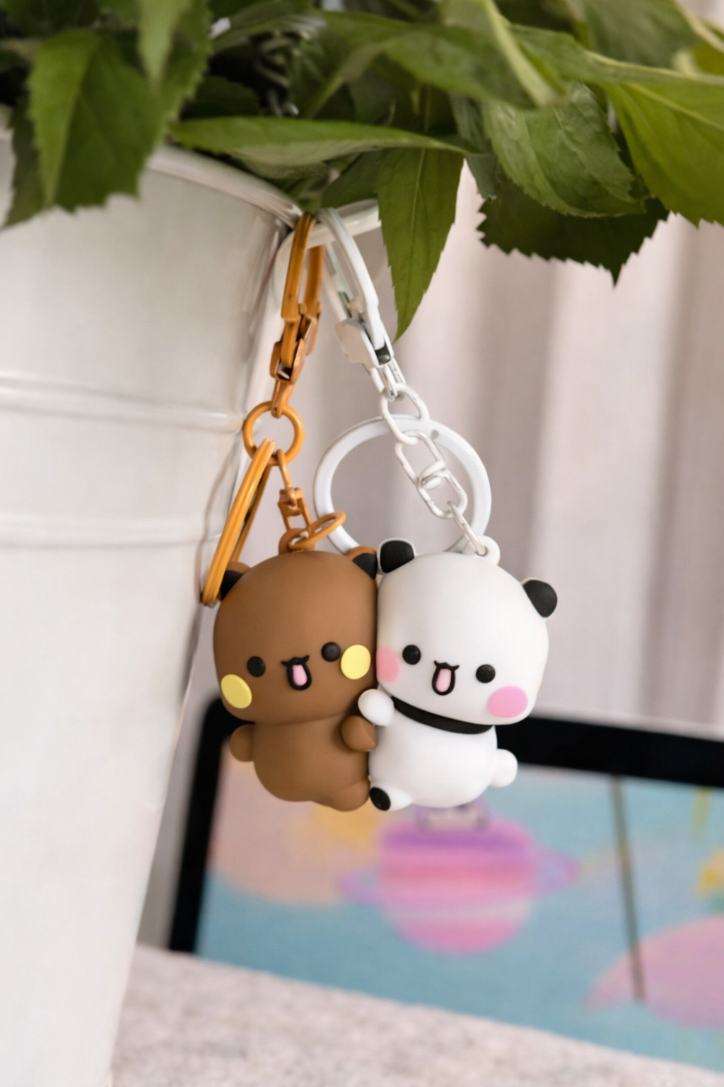 Bubu & Dudu Cute Couple Keychain